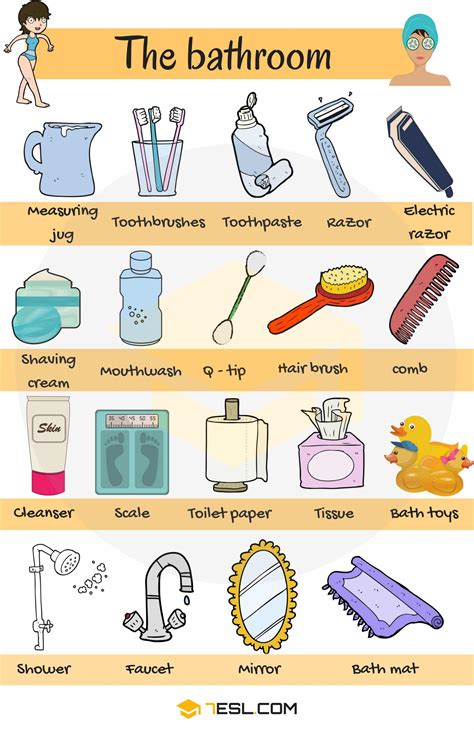 list of essential bathroom items